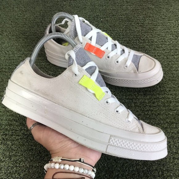 Converse Unisex Chuck 70 Renew 168618C Light Gray Walking Shoes Size M6 W8 - Picture 1 of 9